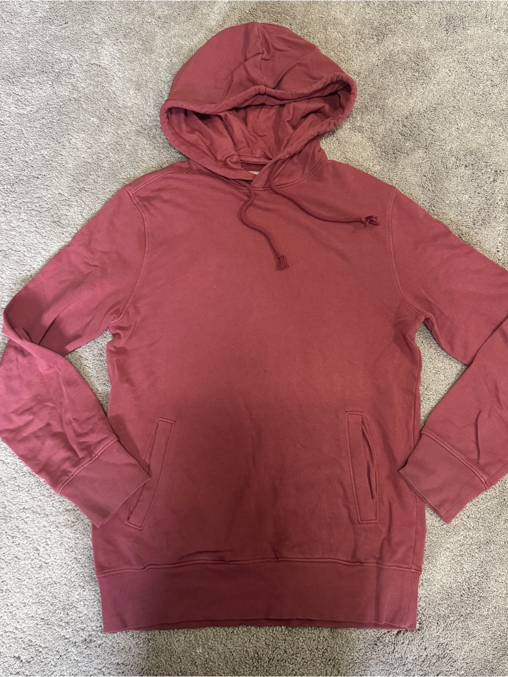 Goodfellow & Co Men's Hoodie in Rust Red